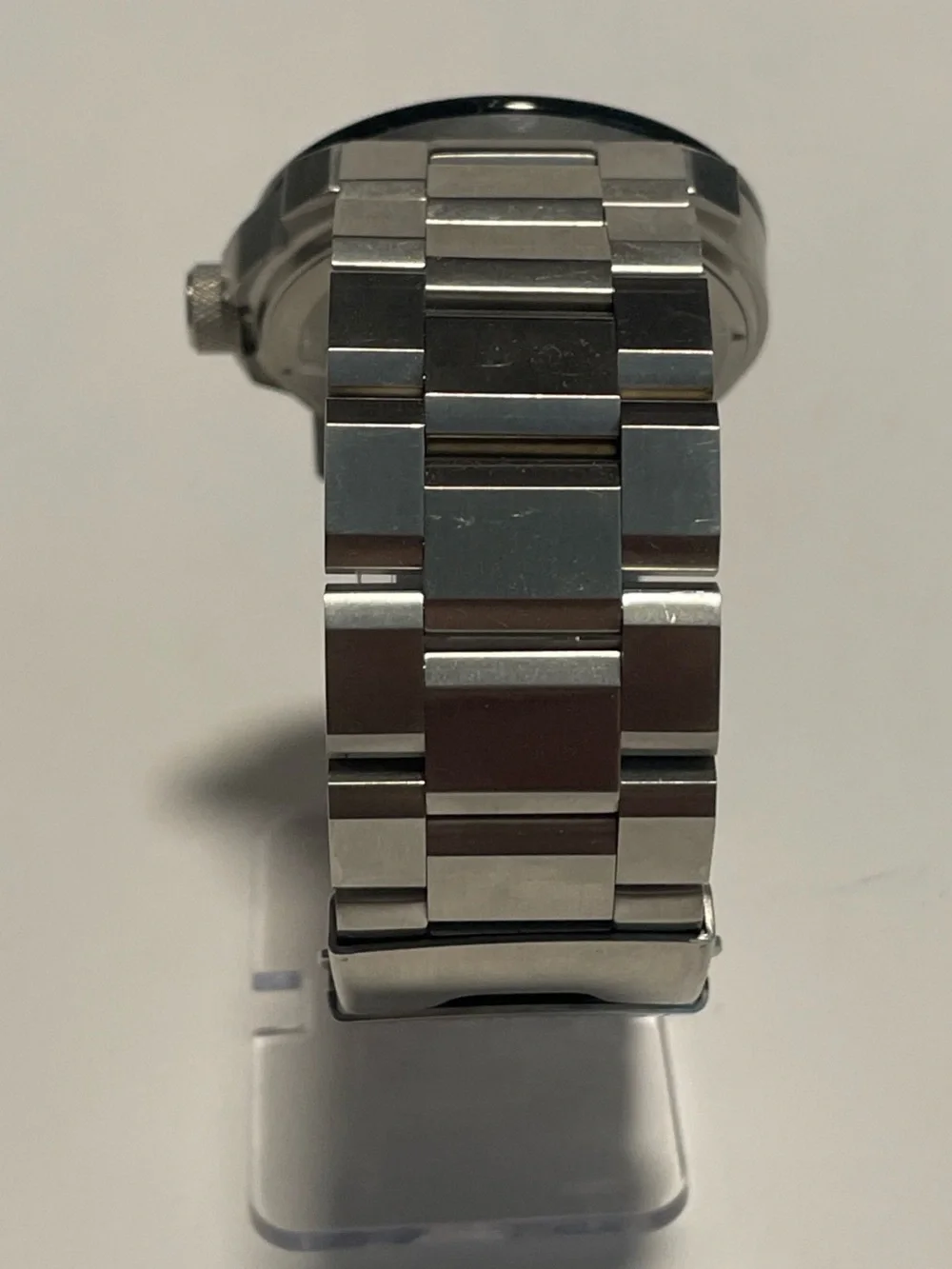 Rock Revival Mens Stainless Steel Heavy Watch Time Date Silver Black